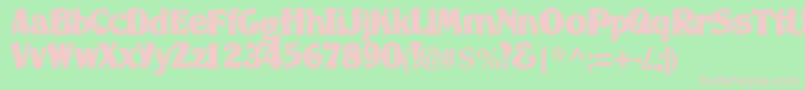 NomadsskBold Font – Pink Fonts on Green Background