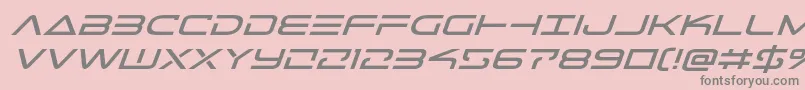 Telemarinesexpandital Font – Gray Fonts on Pink Background