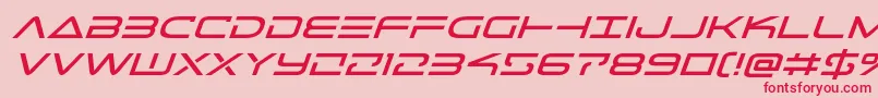 Telemarinesexpandital Font – Red Fonts on Pink Background