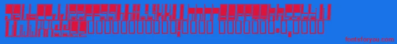 Cyberpop Font – Red Fonts on Blue Background