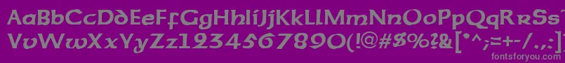 SherwoodRegular Font – Gray Fonts on Purple Background