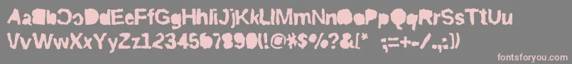 Riptrashmirror Font – Pink Fonts on Gray Background