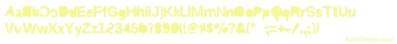 Riptrashmirror Font – Yellow Fonts on White Background