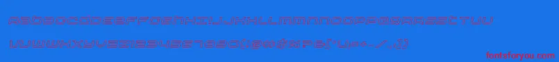Nextwaveoutital Font – Red Fonts on Blue Background