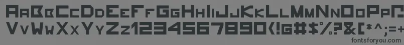 Шрифт Hammerhead – чёрные шрифты на сером фоне