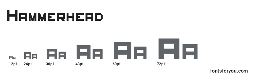 Hammerhead (24934) Font Sizes