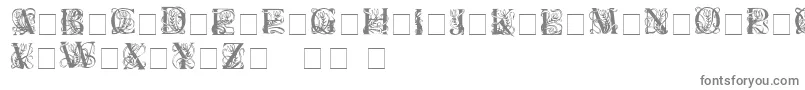 フォントElzevier ffy – 白い背景に灰色の文字