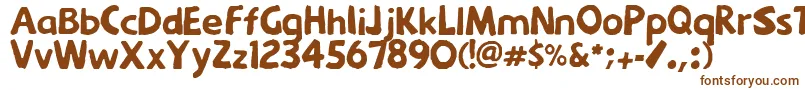 Menkaya-fontti – ruskeat fontit