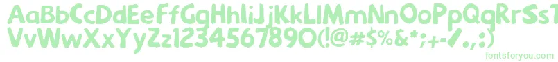 Czcionka Menkaya – zielone czcionki