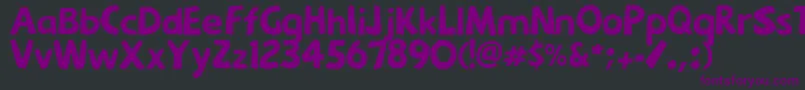 Menkaya Font – Purple Fonts on Black Background