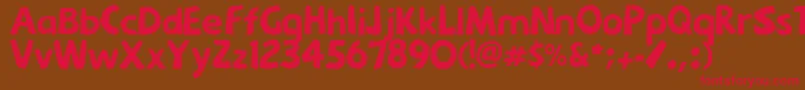 Menkaya Font – Red Fonts on Brown Background