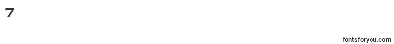 フォントCopperplateCondensedSsiCondensed – フォント数字7