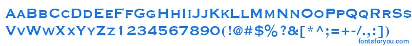 Шрифт CopperplateCondensedSsiCondensed – синие шрифты