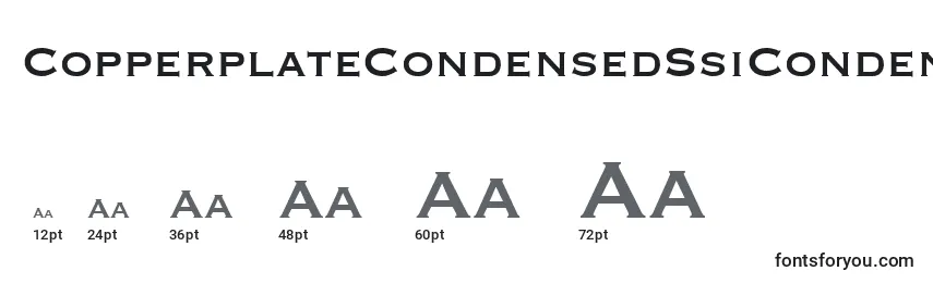 CopperplateCondensedSsiCondensed Font Sizes