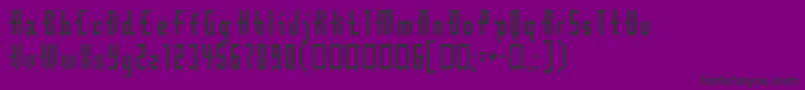 CubeBit-Schriftart – Schwarze Schriften auf violettem Hintergrund