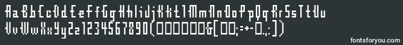 Шрифт CubeBit – белые шрифты на чёрном фоне