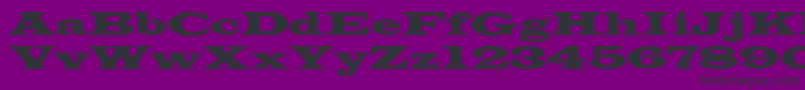 フォントAzlatinwidectt – 紫の背景に黒い文字