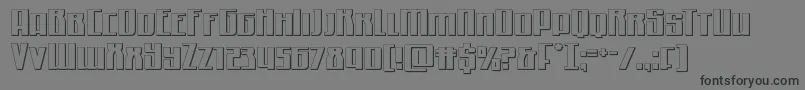 Quantummalice3D Font – Black Fonts on Gray Background