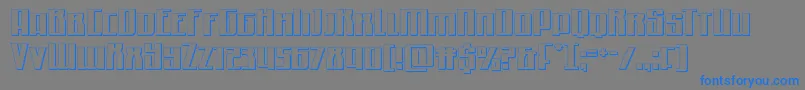 Quantummalice3D Font – Blue Fonts on Gray Background