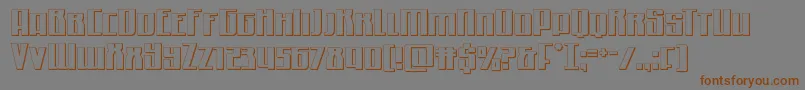 Quantummalice3D Font – Brown Fonts on Gray Background