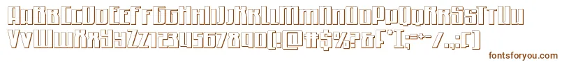 Quantummalice3D Font – Brown Fonts on White Background