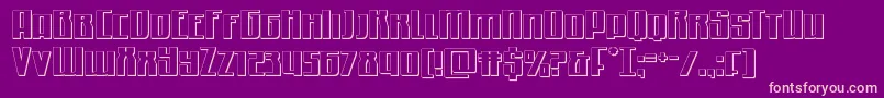Quantummalice3D Font – Pink Fonts on Purple Background