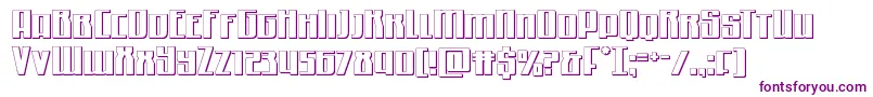Quantummalice3D Font – Purple Fonts on White Background