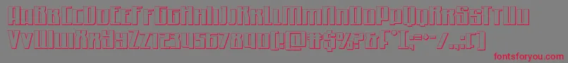 Quantummalice3D Font – Red Fonts on Gray Background