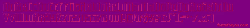 Quantummalice3D Font – Red Fonts on Purple Background