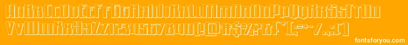 Quantummalice3D Font – White Fonts on Orange Background