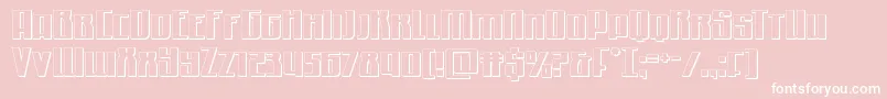 Quantummalice3D Font – White Fonts on Pink Background
