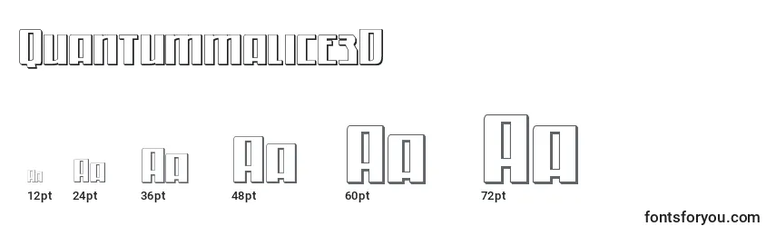 Quantummalice3D Font Sizes