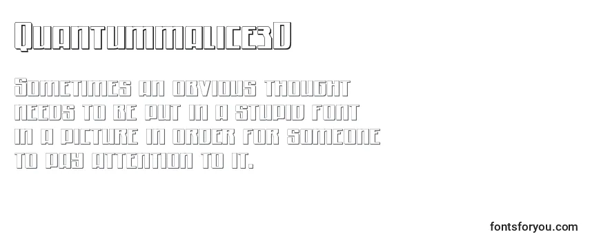 Quantummalice3D Font