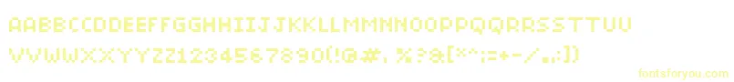 フォントBitmicro01 – 黄色のフォント
