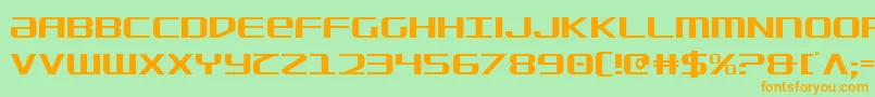 SdfCondensed Font – Orange Fonts on Green Background