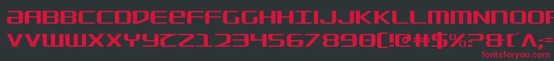SdfCondensed Font – Red Fonts on Black Background