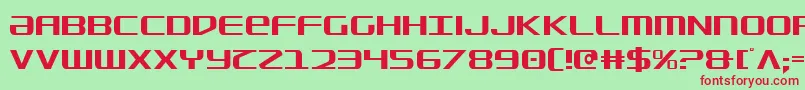 SdfCondensed Font – Red Fonts on Green Background