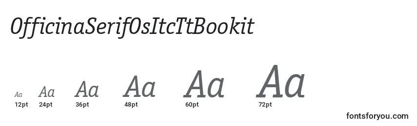 Размеры шрифта OfficinaSerifOsItcTtBookit