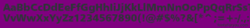 Humanist777BlackBt Font – Black Fonts on Purple Background