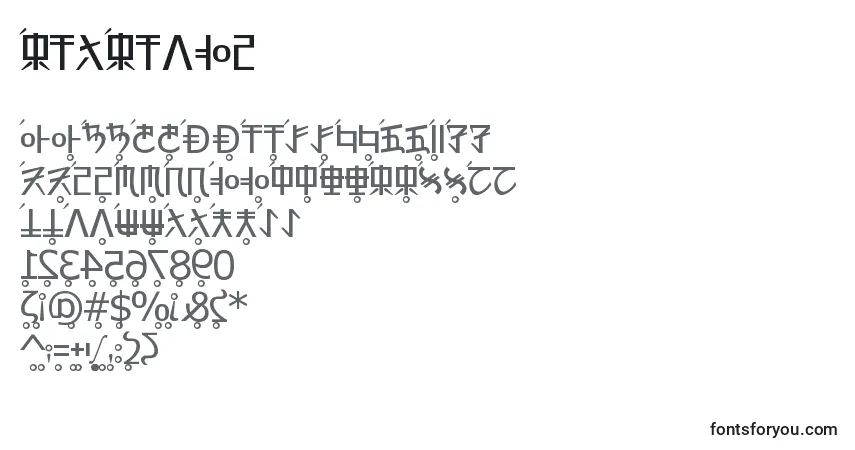 Fuente RexRevol - alfabeto, números, caracteres especiales