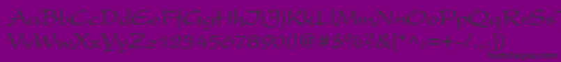 Shirely Font – Black Fonts on Purple Background