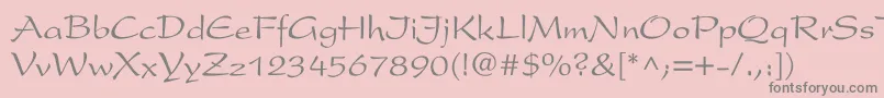 More about Gift Font Gift Font – Gray Fonts on Pink Background