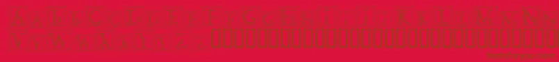 More about DecoStamp Font DecoStamp Font – Brown Fonts on Red Background