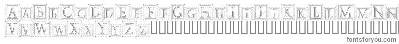 DecoStamp-Schriftart – Graue Schriften