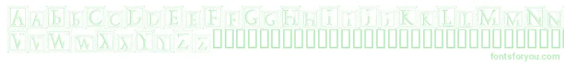 DecoStamp-Schriftart – Grüne Schriften