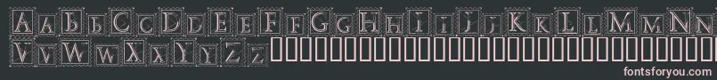 DecoStamp Font – Pink Fonts on Black Background