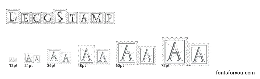 DecoStamp Font Sizes