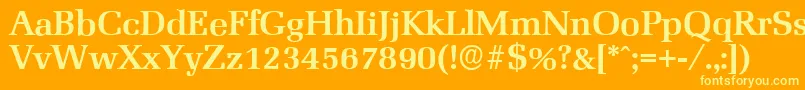 MarseilleserialBold Font – Yellow Fonts on Orange Background