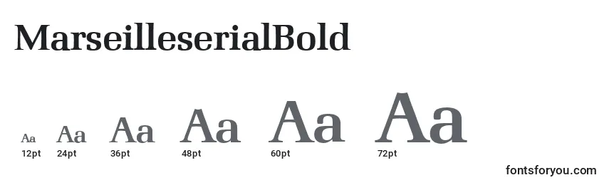 Размеры шрифта MarseilleserialBold