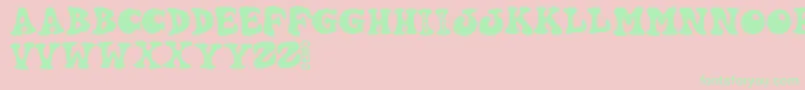 Hartydemo Font – Green Fonts on Pink Background